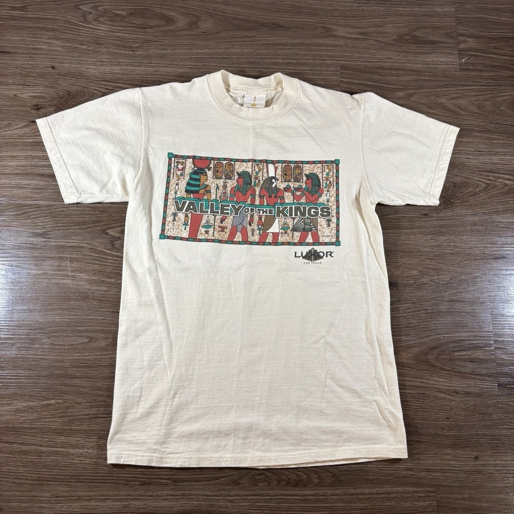 Vintage Las Vegas Shirt Mens Medium Luxor Hotel Casino 90s Valley Of The Kings